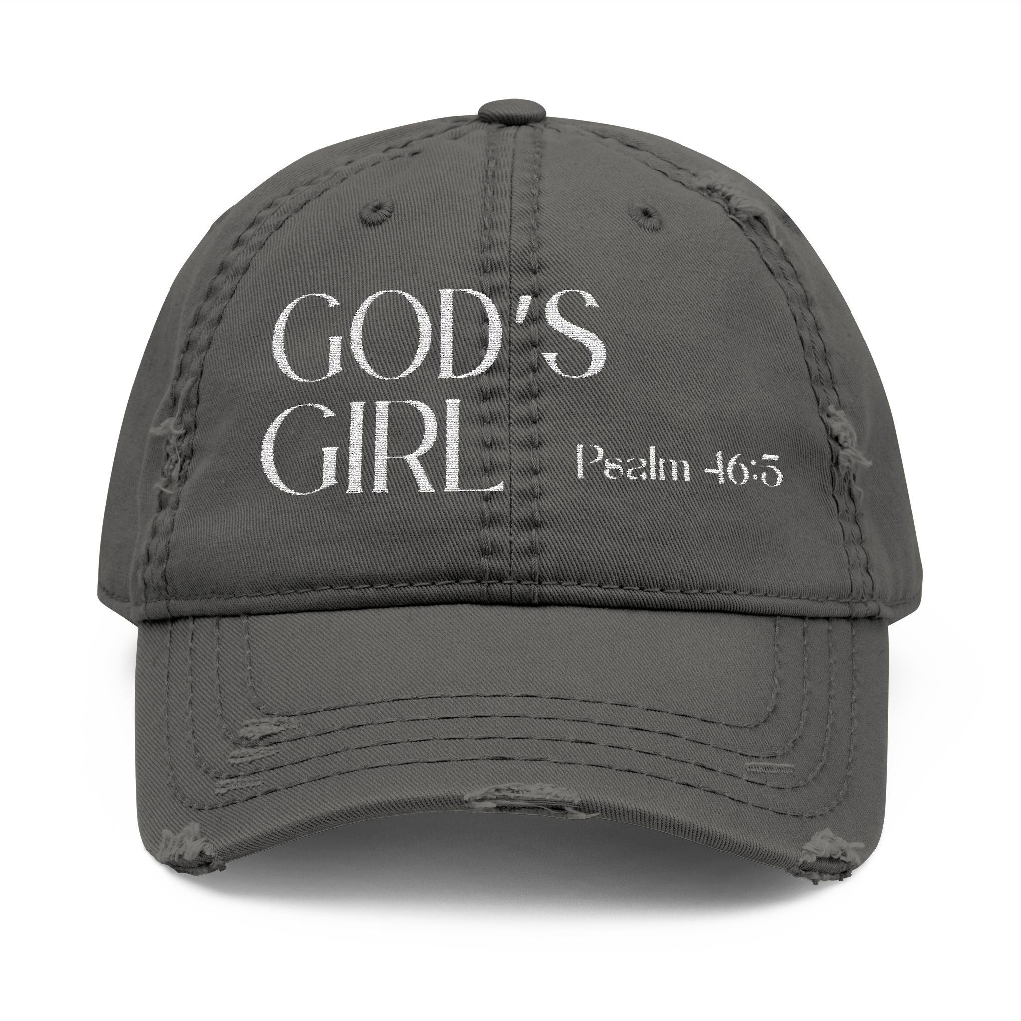 GOD'S GIRL ft THARICHAROMA merch hat (pink letters)