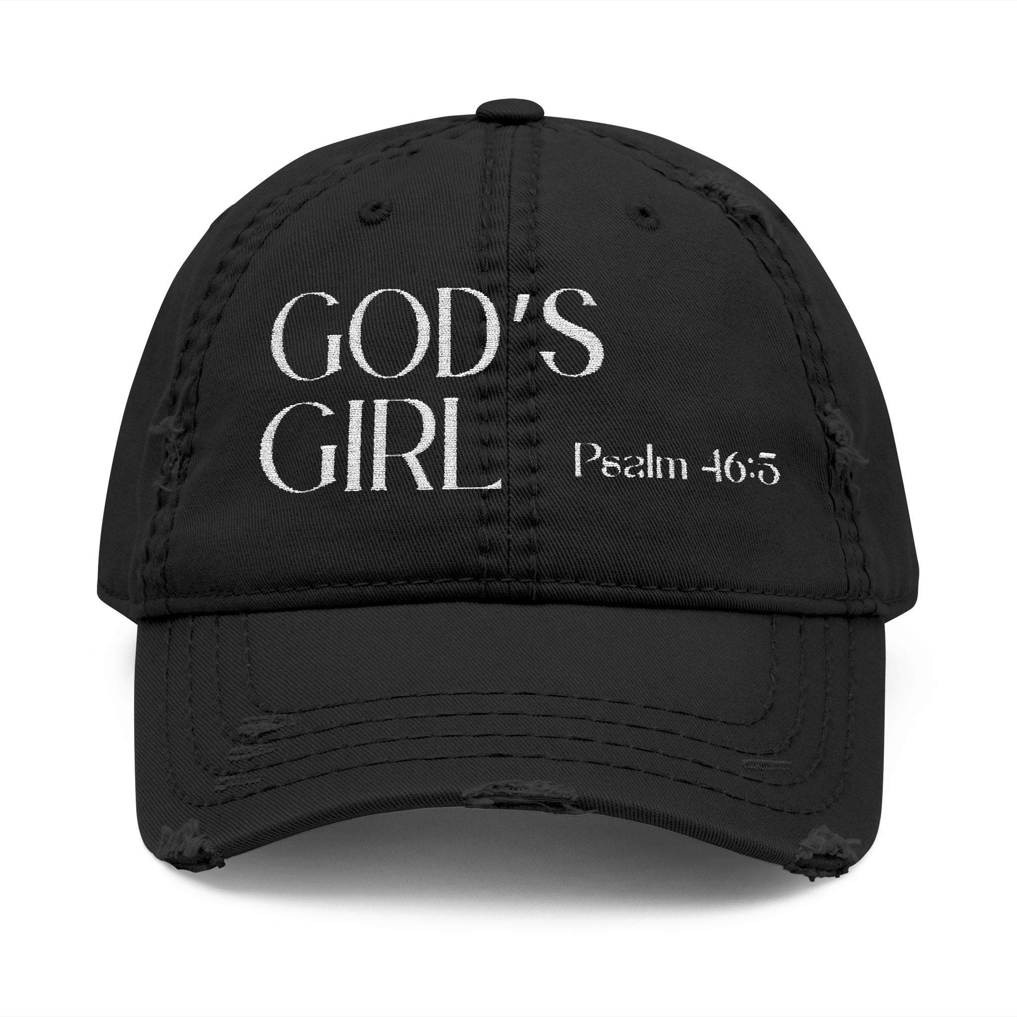 GOD'S GIRL ft THARICHAROMA merch hat (pink letters)