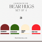 Bear Hugs (set of 4)