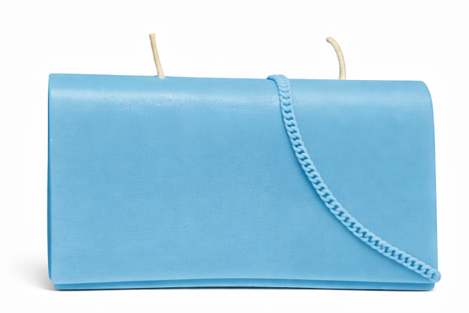 Blue Clutch Me Candle